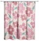Pink Florals 71x74 Shower Curtain