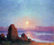 Ferdinand Du Puigaudeau Sunset of the Breton Coast Gallery Wrapped Canvas Print