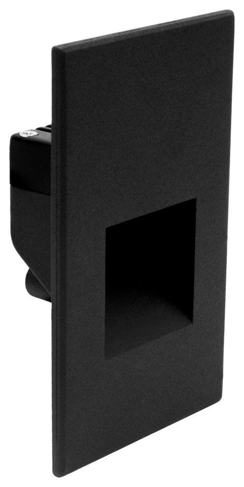 STW Series Vertical Wet Location LED Step Light, Black