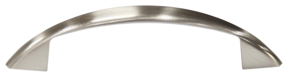 Mascot Hardware 3 in. CTC Satin Nickel Curve Drawer Pull - Pack of 10