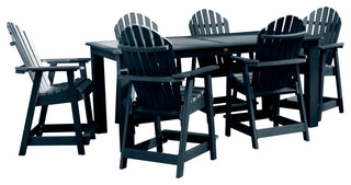 Hamilton 7-Piece Rectangle Counter-Height Dining Set, Federal Blue