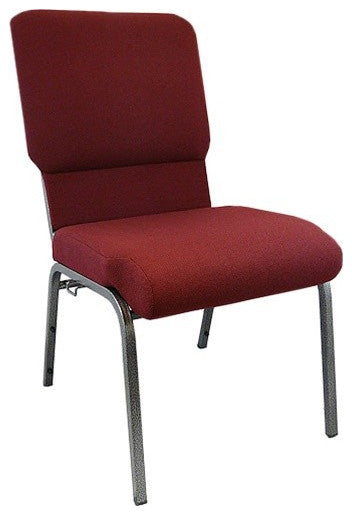 Maroon Church Chairs 18.5"