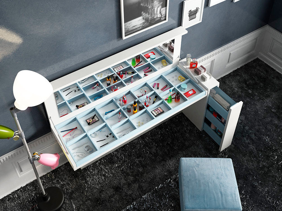 T23 Bedroom Make-up Vanity 3-Piece Set 55", Matte Finish