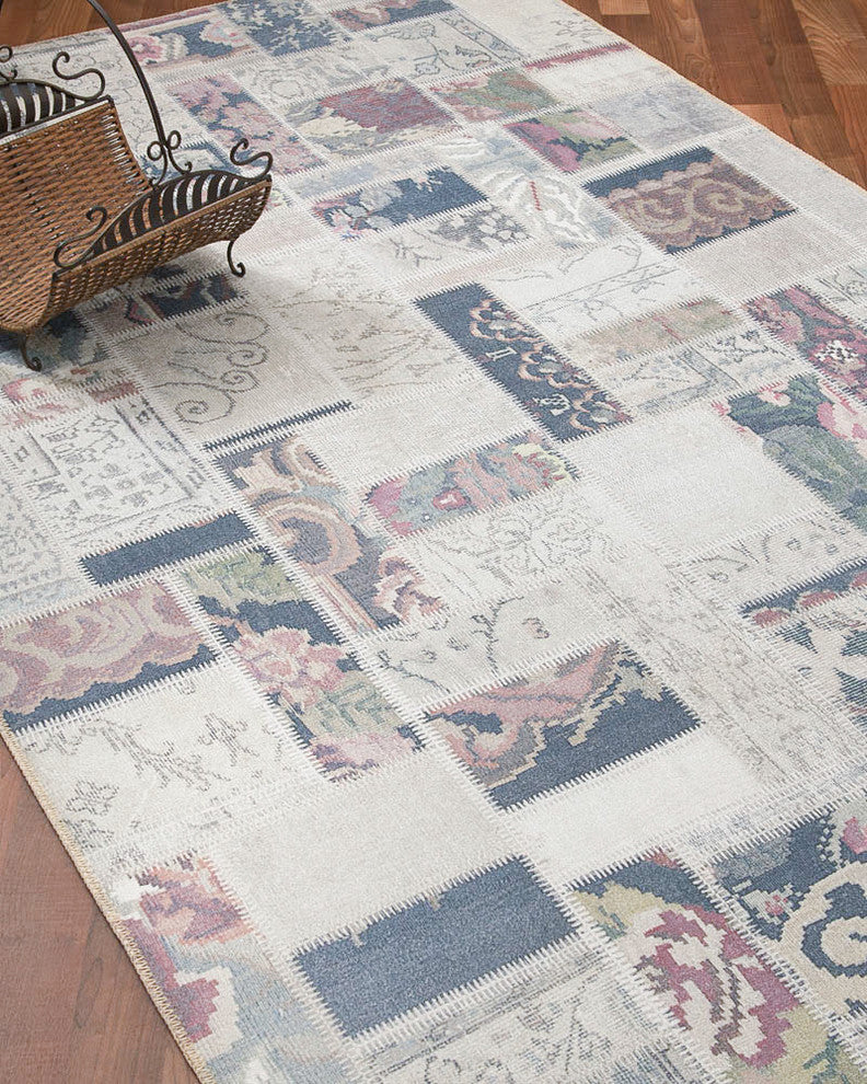 Luxor Polyester Vintage Oriental Area Rug Carpet, 5' X 8'