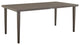 Silvana Outdoor Aluminum Gray Rectangle Dining Table