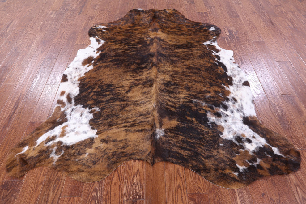 Brindle Natural Cowhide Rug 7' 0" X 6' 6" C2217
