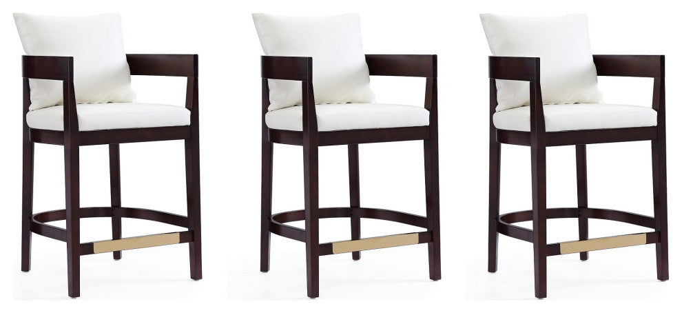 Manhattan Comfort Ritz Counter Stool, Set of 3