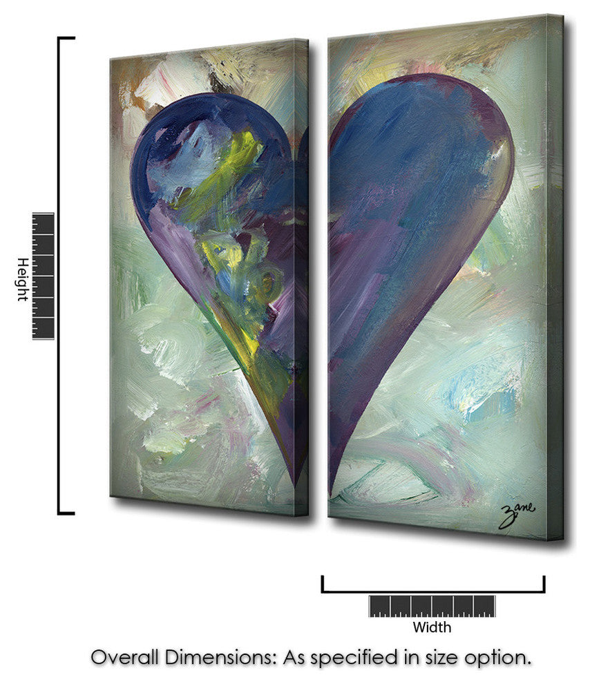 Heartwork "Connor" 2-Piece Canvas Art Set, 40"x16"