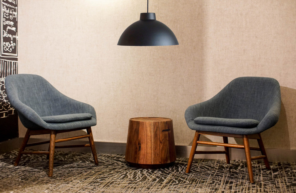 Modern Dome Pendant Light- Black