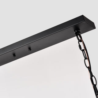 CHLOE Lighting IRONCLAD Industrial 5-Light Textured Black Pendant
