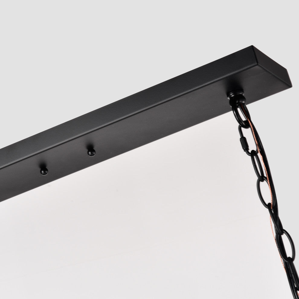 CHLOE Lighting IRONCLAD Industrial 5-Light Textured Black Pendant