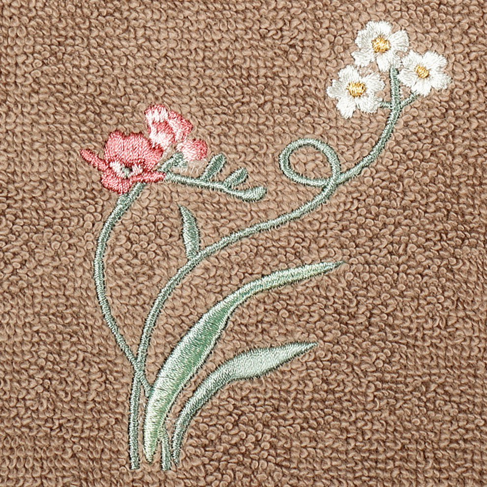 Linum Home Textiles 100% Turkish Cotton STELLA 2PC Emb Fingertip Towel Set