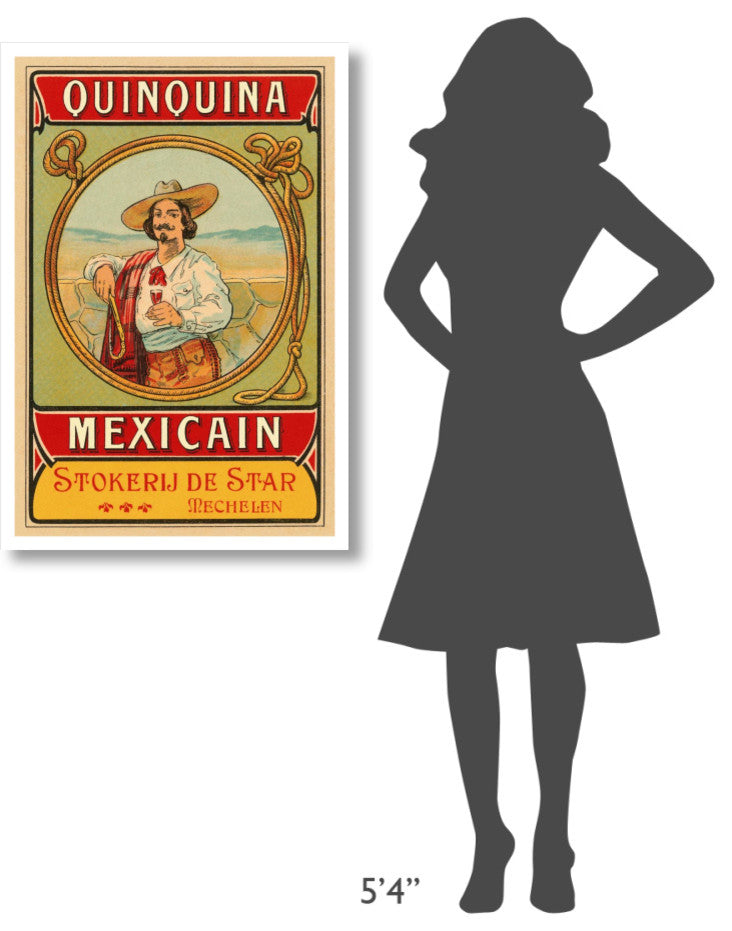 "Quinquina Mexican" Digital Paper Print by Retrolabel, 26"x38"