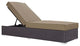 Modway Convene Outdoor Patio Chaise Lounge, Espresso Mocha