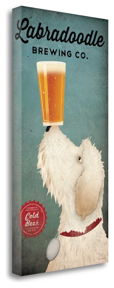 "Doodle Beer Double" By Ryan Fowler, Giclee Print on Gallery Wrap Canvas