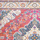 Bohemian FLAIR Boho Vintage Medallion Area Rug, Fuchsia/Ivory, 2 X 8