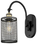 Innovations Nestbrook 1 5" Sconce Black Antique Brass