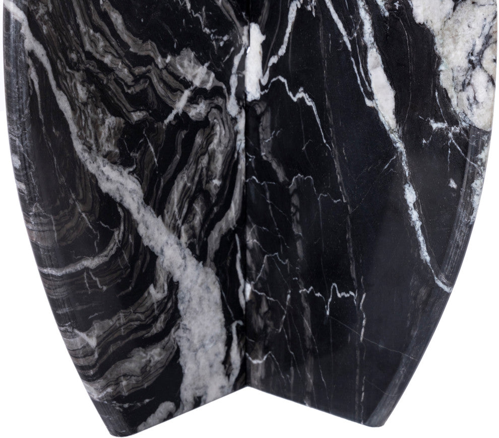 Formentera Marble Coffee Table, Black, End Table