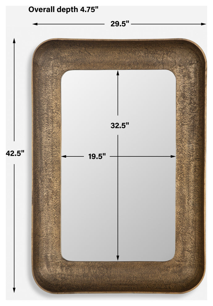 Uttermost - 07087 - Mirror - Alvaro - Antique Brass