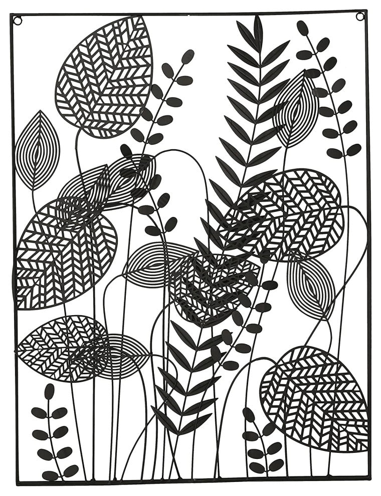 Abstract Meadow Flowers Wall Decor, 31.5 Inches