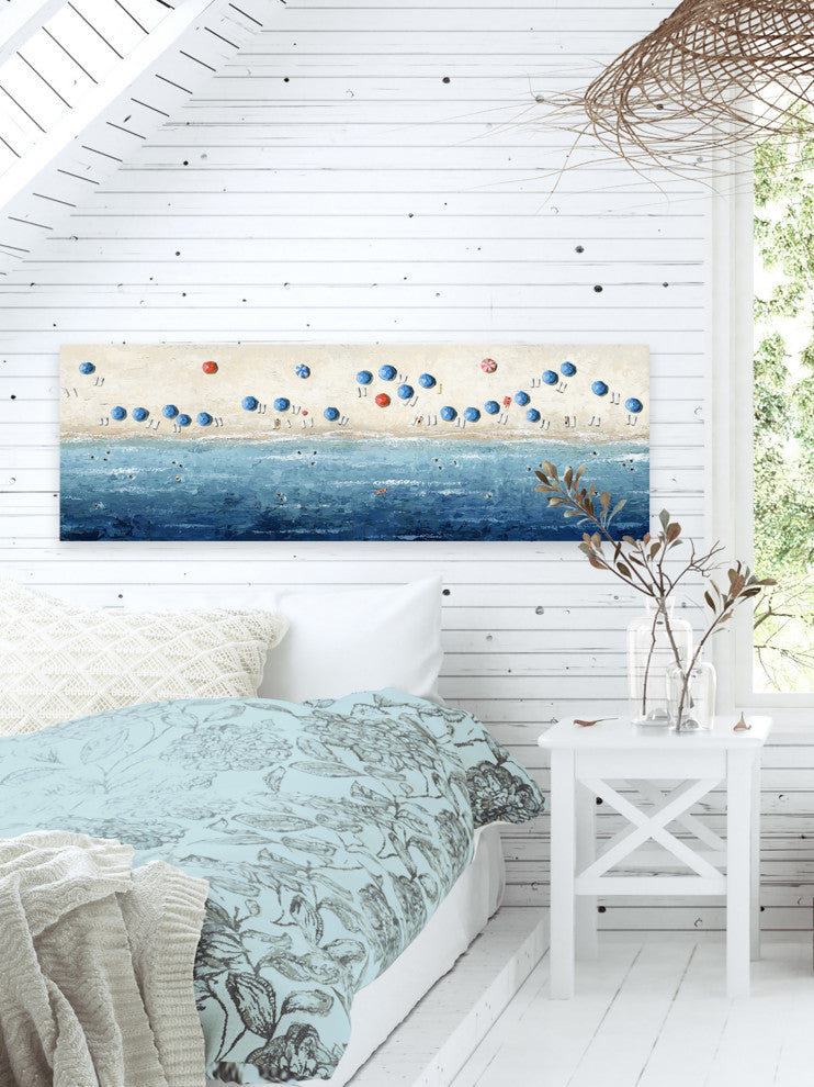 "Weekend Cool Down" Painting Print on Wrapped Canvas, 60x20