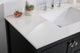 Tobias 42" Single Bathroom Vanity, Black With Backsplash