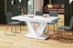CHARA Extendable Dining Table, White