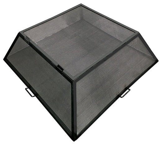 Master Flame Fire Pit Screen, Hinged Access, Stainless Steel, 35"x35ï¿½