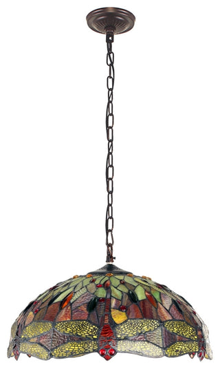 CHLOE Lighting CH3T471RD18-DP3 EMPRESS Blackish Bronze 3 Light Hanging Pendant