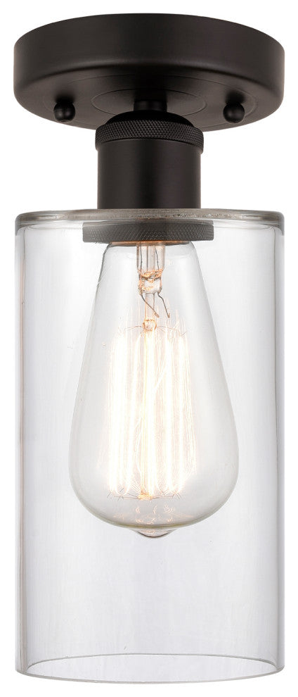 Innovations 616-1F-OB-G802 1 Light 3.875" Semi-Flush Mount, Oil Rubbed Bronze