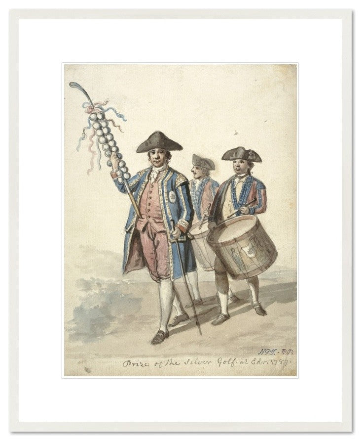 The Prize of the Silver Golf - Officer Carrying a Decorated Golf Club, Two Soldi