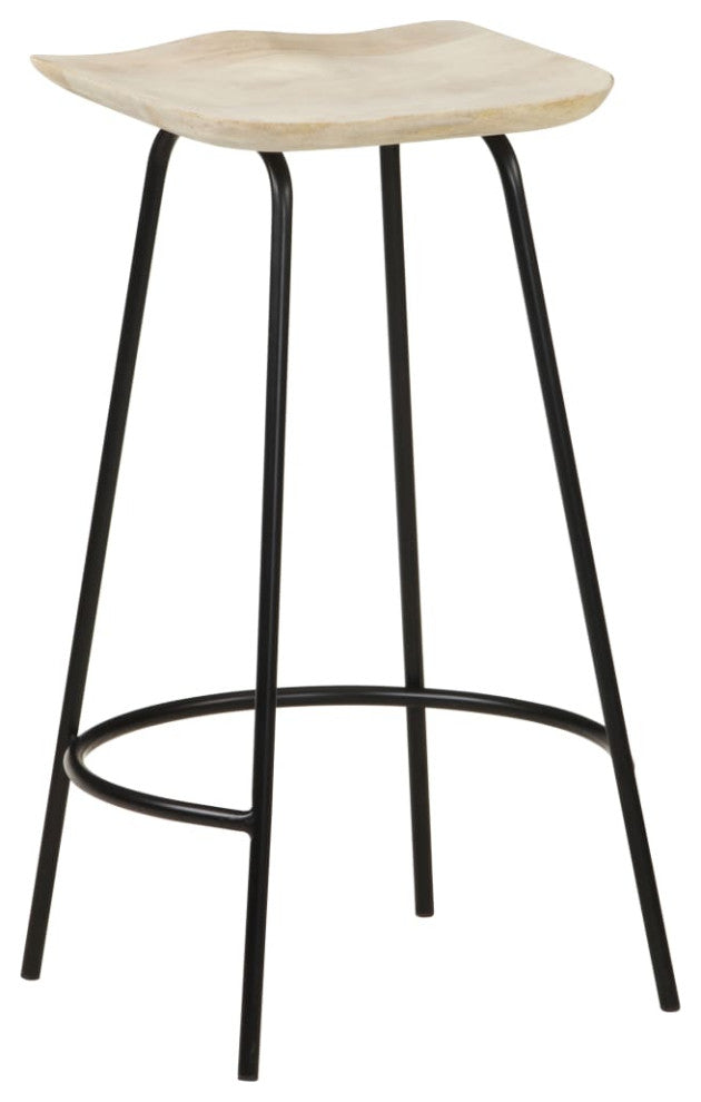 vidaXL Bar Stools 4 pcs Solid Mango Wood