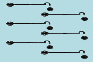 6 Cabin Hook Eye Shed Gate Door Latch Locker Holder 7" Iron |