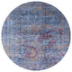 Ahgly Company Indoor Round Mid-Century Modern Area Rugs, 6' Round