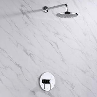 Luxier SS-B01-T Rainfall Shower Faucet Set, Chrome