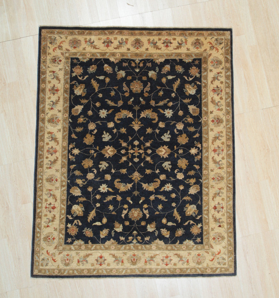Navy Traditional Oriental Peshwar Area Rug