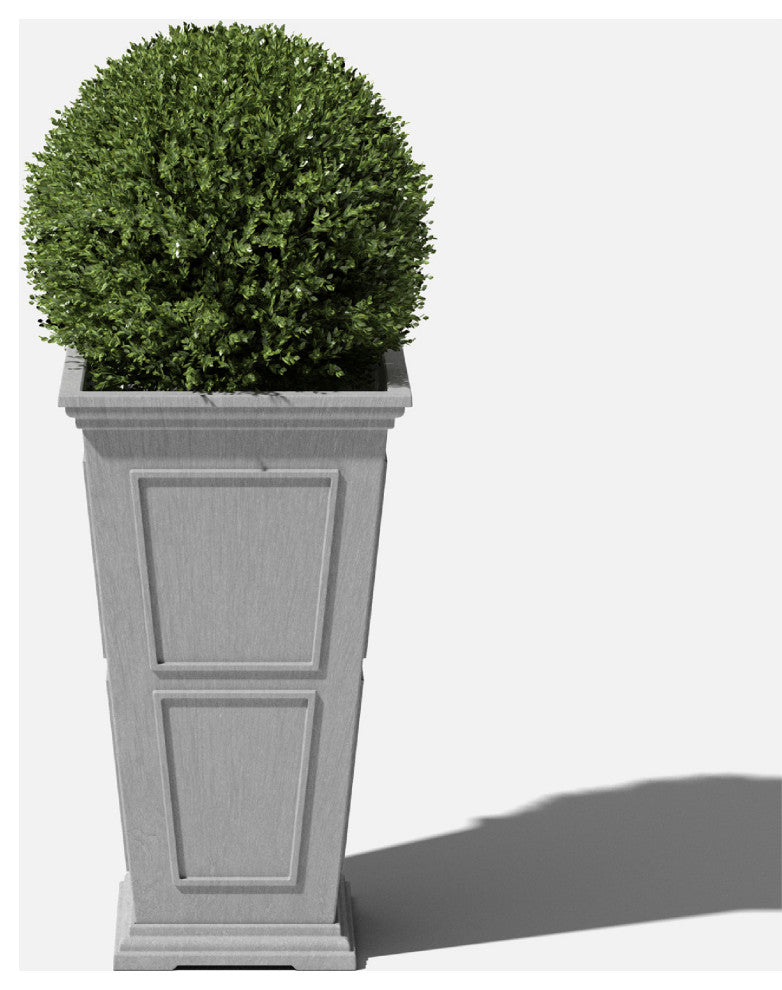 Veradek Brixton Tall Planter, Gray, 26 Inch, 1 Pack