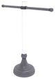 Pacific Grove Free Standing Towel Stand with Dotted Accents, Matte Gray