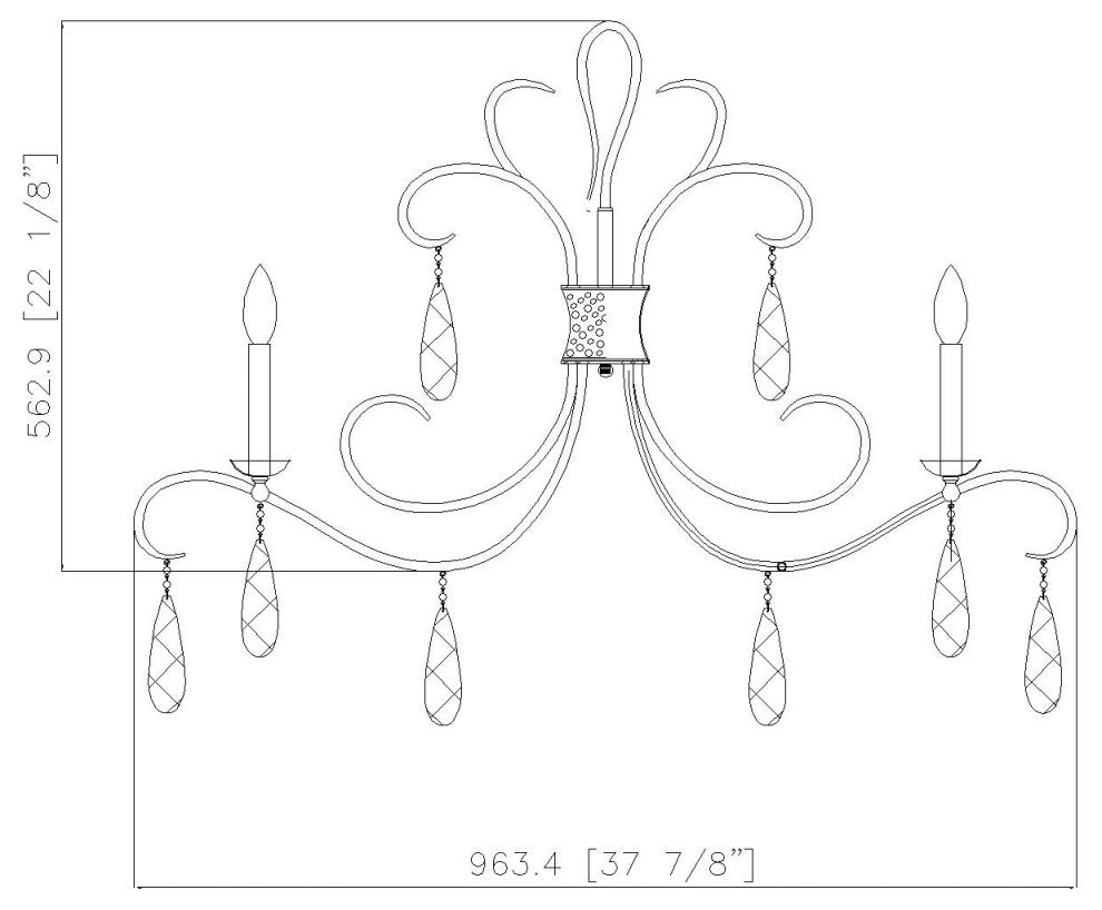 Z-LITE 5-Light Chandelier, Matte Black