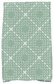 18"x30" Dots and Dashes Geometric Print Kitchen Towel, Green