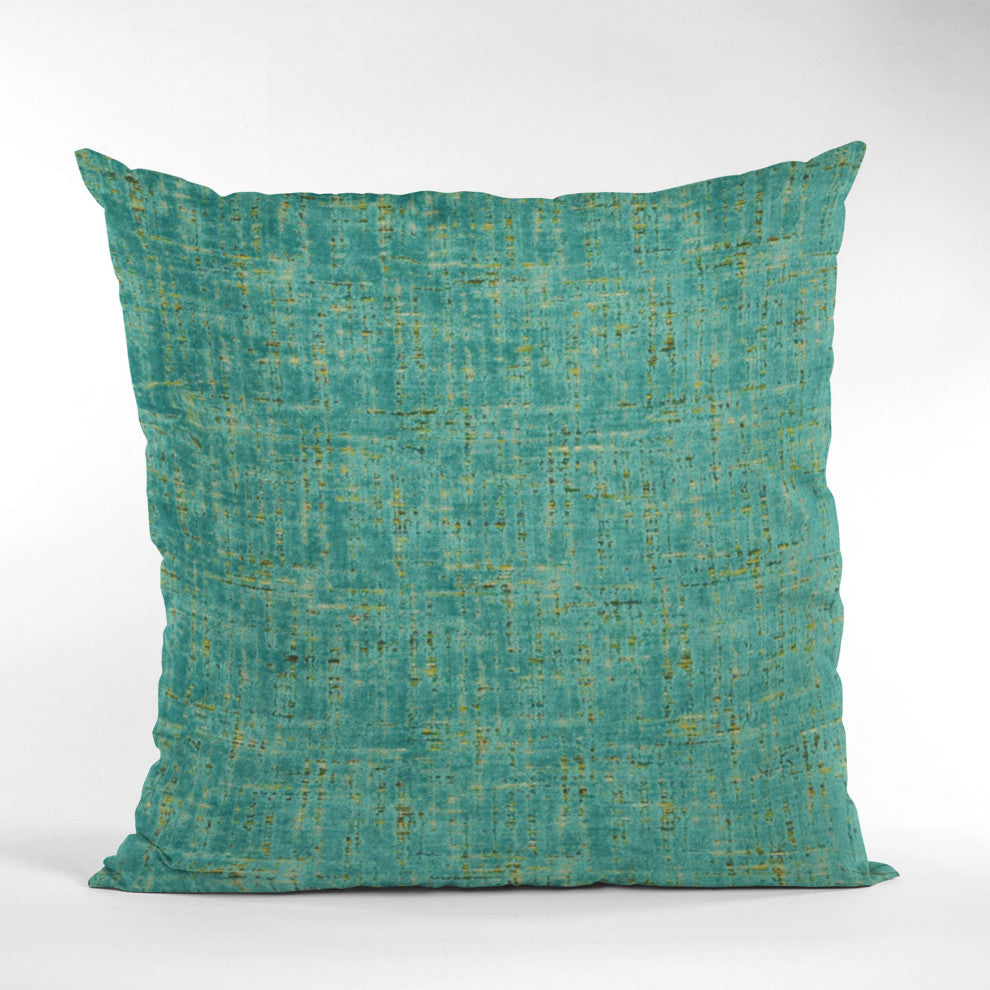 Tourmaline New Planet Cut Velvet Luxury Throw Pillow, Double sided 12"x20"