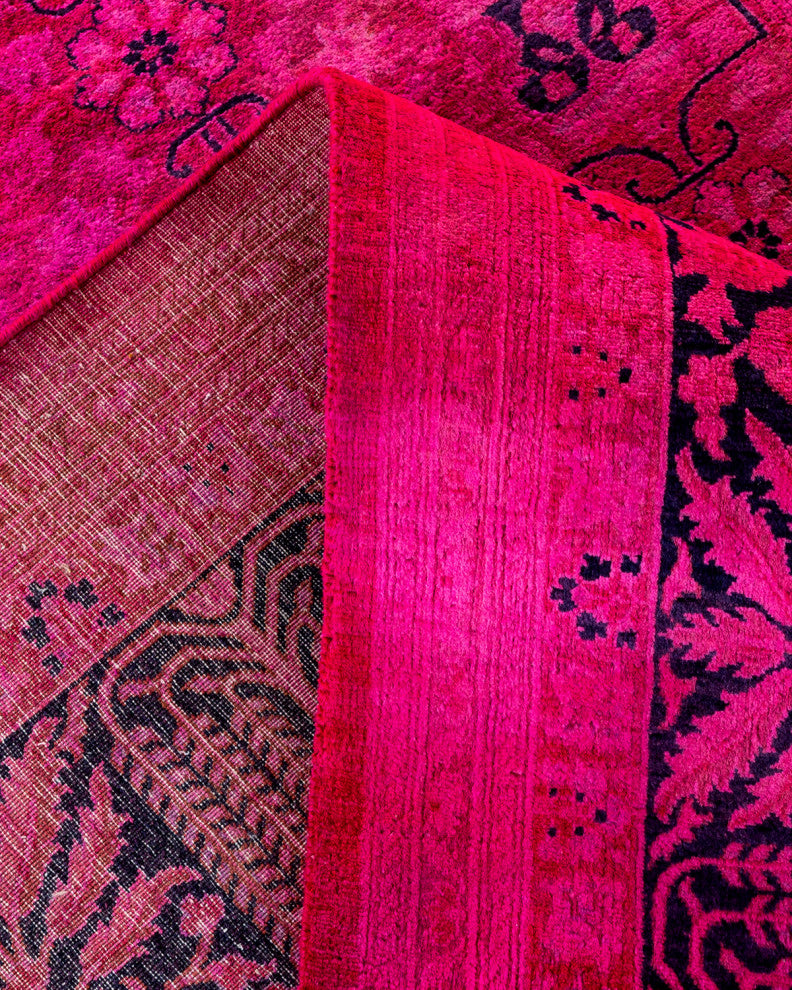 Fine Vibrance, One-of-a-Kind Handmade Area Rug Purple, 15'8"x9'2"