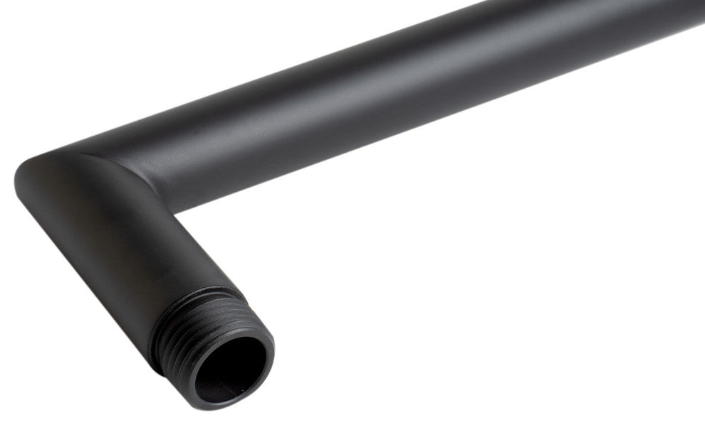 Shower Arm, Black Matte, 20", Round, Wall