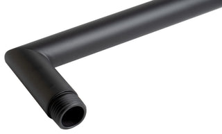 Shower Arm, Black Matte, 20", Round, Wall