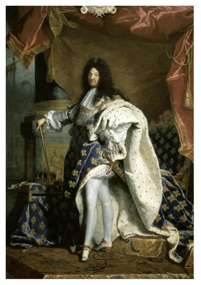 "Louis XIV, King of France" Digital Paper Print by Hyacinthe Rigaud, 17"x24"
