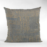 Plutus Blue Lux Abstract Luxury Throw Pillow, 20"x26"