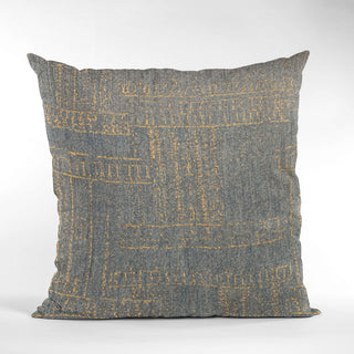Plutus Blue Lux Abstract Luxury Throw Pillow, 20"x26"