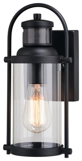 Winfield One Light Outdoor Motion Sensor Wall Light in Textured Black