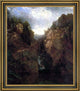John Frederick Kensett Woodland Waterfall Framed Premium Canvas Print, 16"x20"
