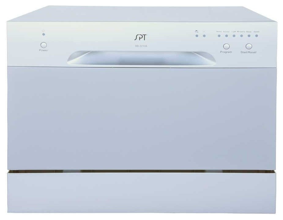 6 Place Settings Silver Countertop Dishwasher